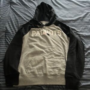Patriots Gray and Blue Hoodie